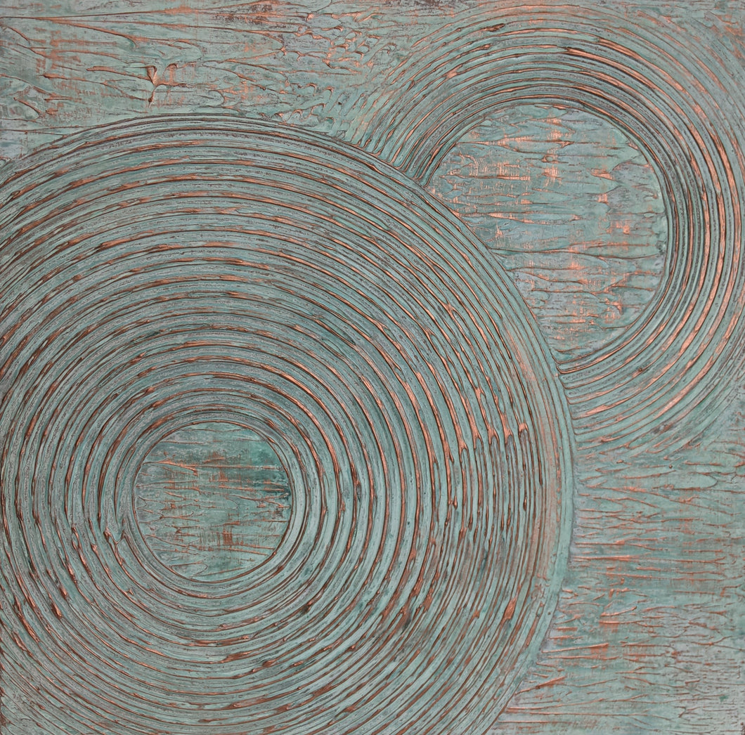 Copper Patina series - Oceans on Saturn