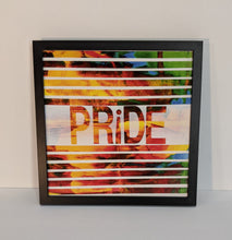 Load image into Gallery viewer, Limited edition print Pride series no.1 - PRIDE in black frame
