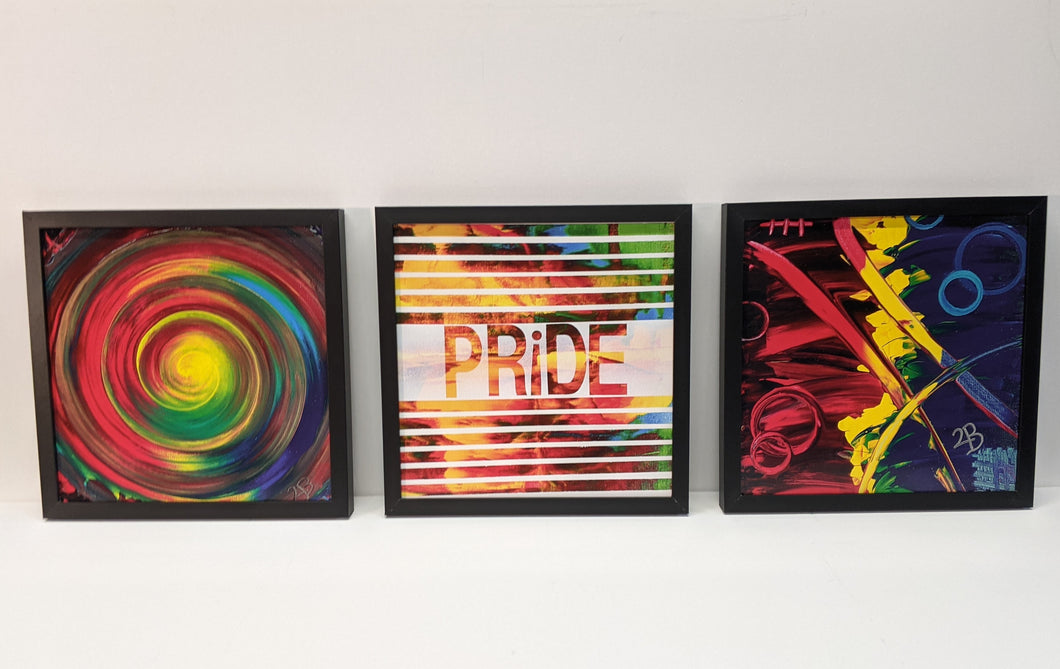 Limited-edition prints Pride series - 3 pack in black frames