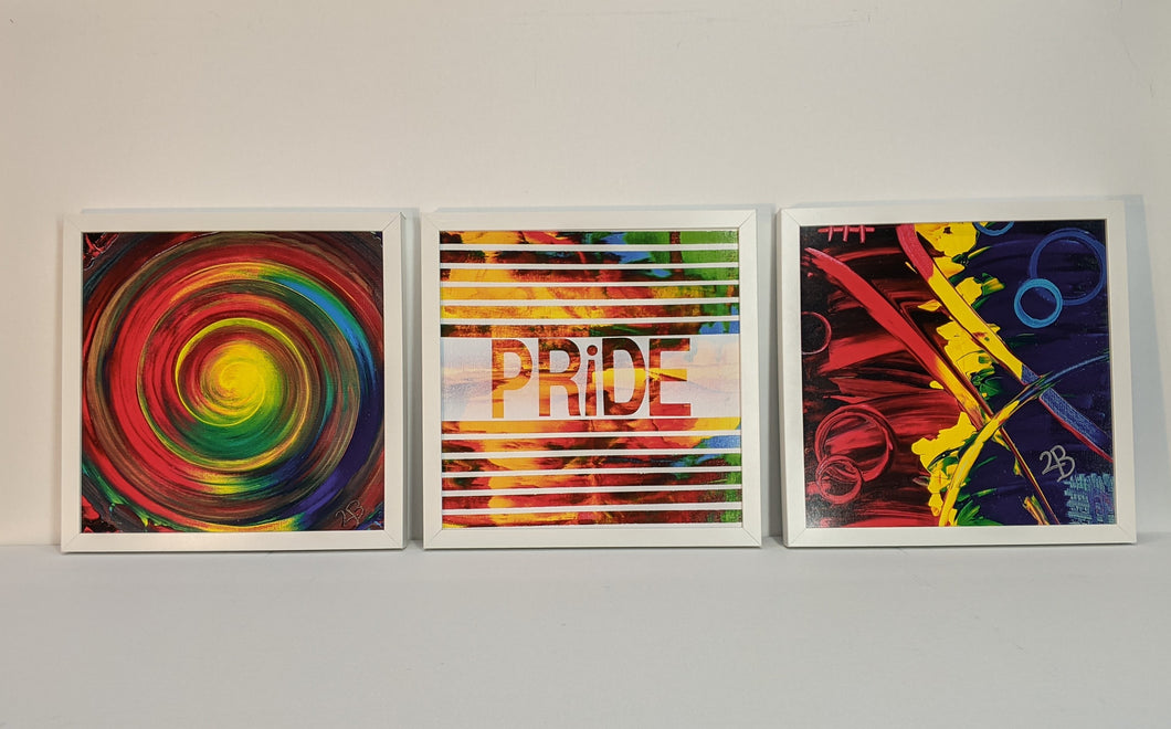 Limited-edition prints Pride series - 3 pack in white frames